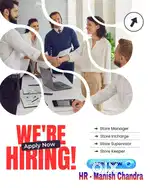 Full time job apply in helper store keeper supervisor  100% JOB HERE