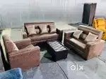 3+1+1 sofa set with double back model and pillow and beautiful colour