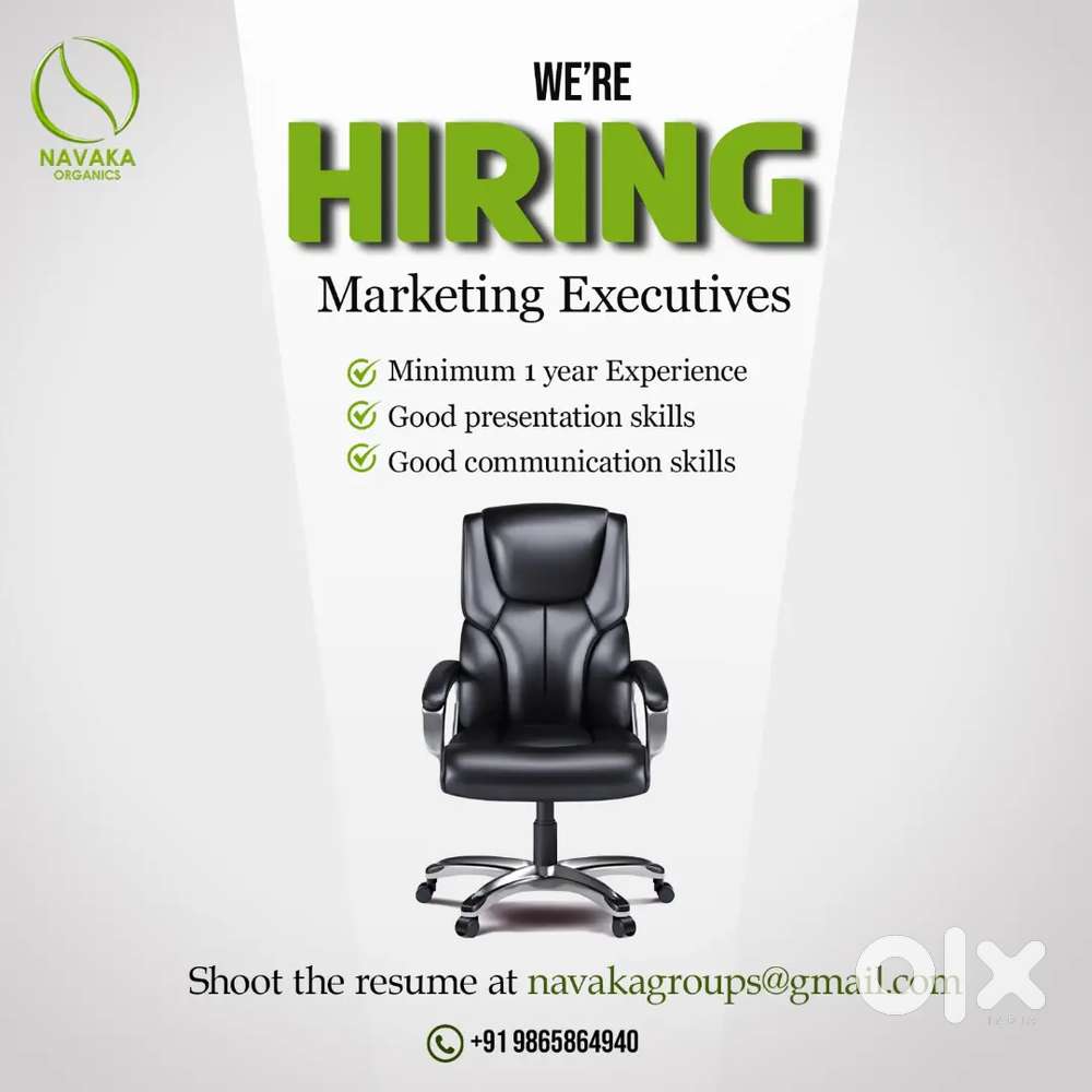 We are hiring marketing executive