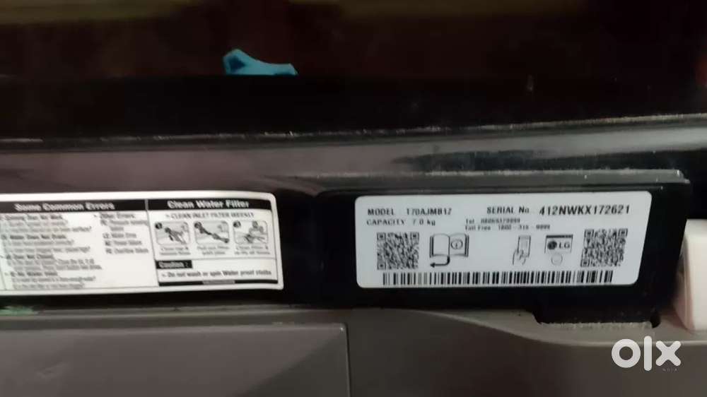 Lg washing machine top load