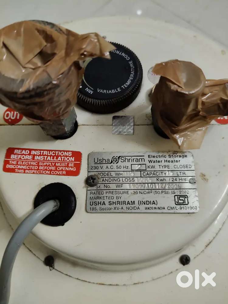 15L Geyser in Excellent working Condition Hardly Used 1 year Old