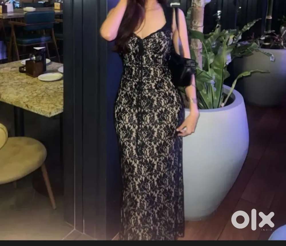 Lace Corset Midi Dress