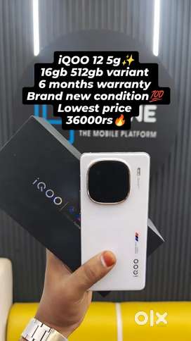 iQOO 12 5g 16gb 512gb brand new condition 6 months warranty low price