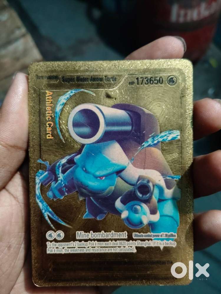 It is a Pokemon card and it is athletic card it was agolden card