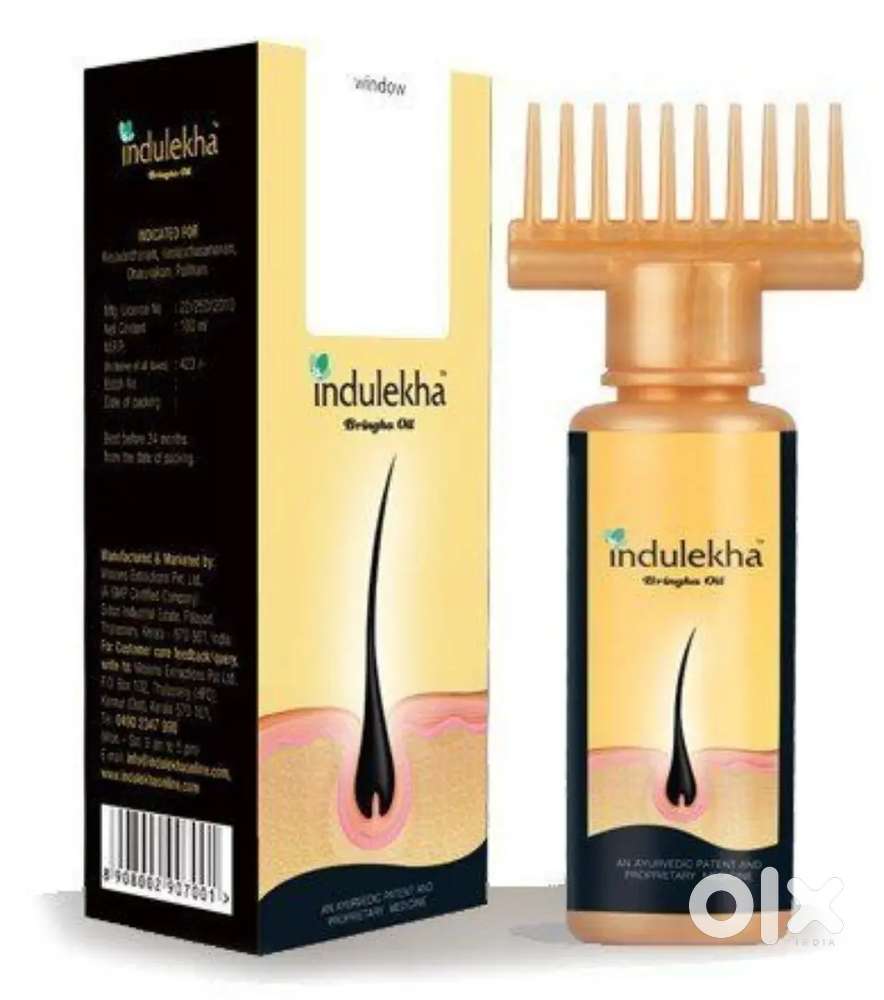Indulekha Hair oil packaging and labeling
