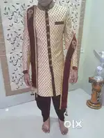 Sherwani with dupatta and dhoti