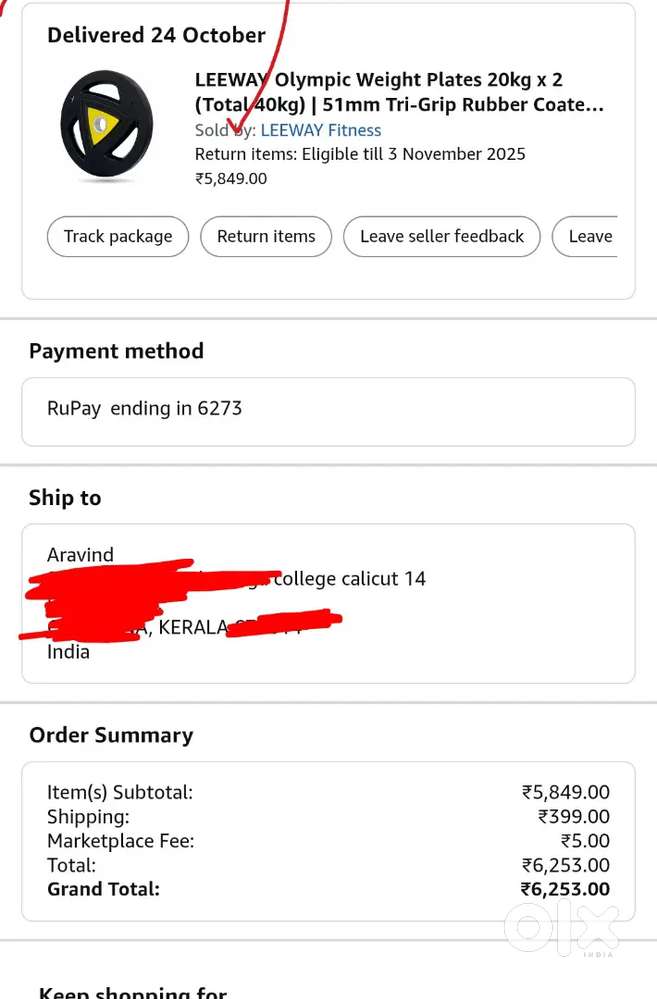 20*2kg , rubber coated metal weight plate  (olympic)