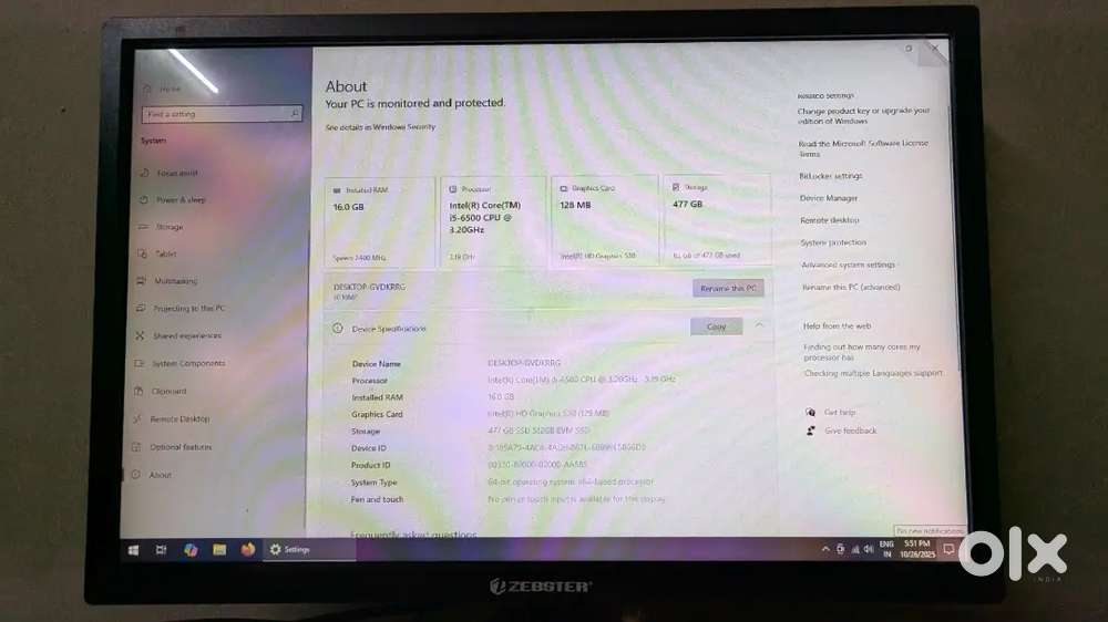 Desktop Computer for sale with Speakers