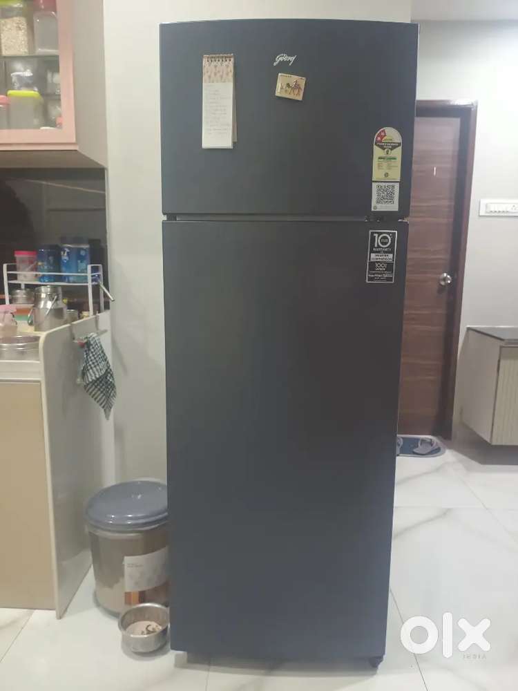 New Double door Godrej fridge for sale one year old