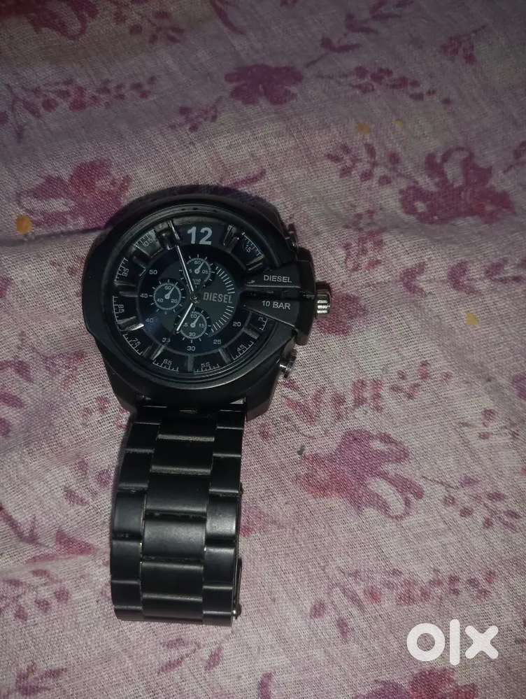 Black wristwatch