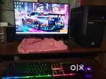 Monitor 21.5 inch fingers CPU live Tech Zebronics 8GB RAM i5 core