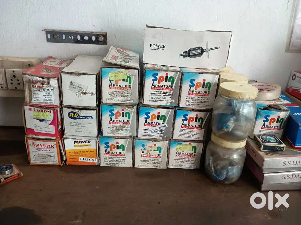 ELECTRICAL WORKSHOP CLEARANCE SALE! Armatures, Spare Parts Bearings