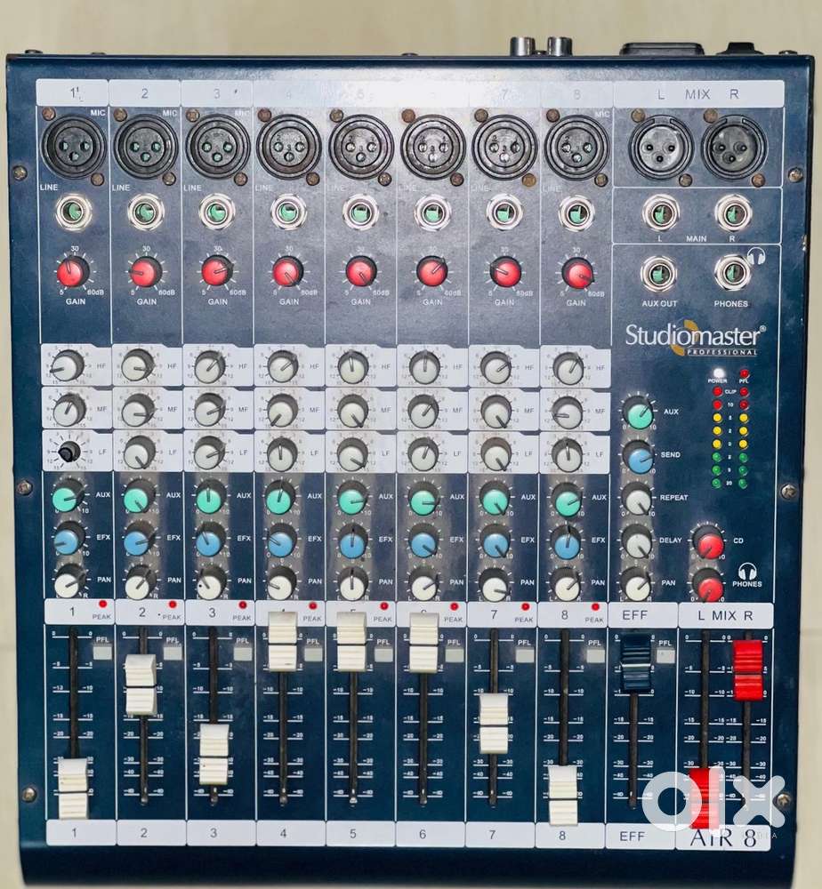 Studio Air 8U 8 channel Master mixer