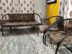 5 seater sofa set. rot iron.