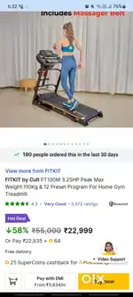 Fitkit by cult treadmill