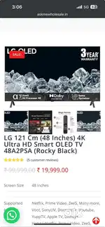 48 inch O led tv Smart Android O led tv 48 inch 14906