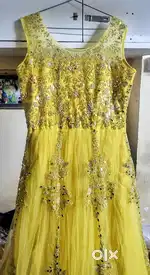 Indian Beautiful Mustard Colour Gown