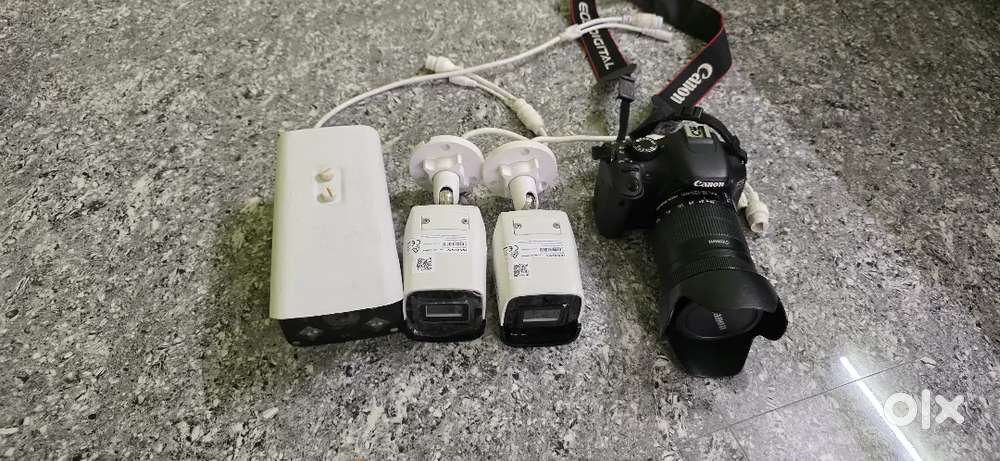 Cannon 550D camera and new hikvison CCTV urgent sale