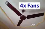 4 Ceiling Fans of Great Condition for Sale