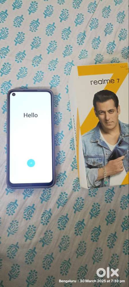 Real Me 7 2020 Model  8 GB / 128 GB  Rear 64 + 8 + 2 + 2 with Box