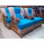 Khwaja Furniture. Sagwan (teakwood) sofa. Bajaj finance available