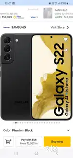 Samsung s22 1yars month old