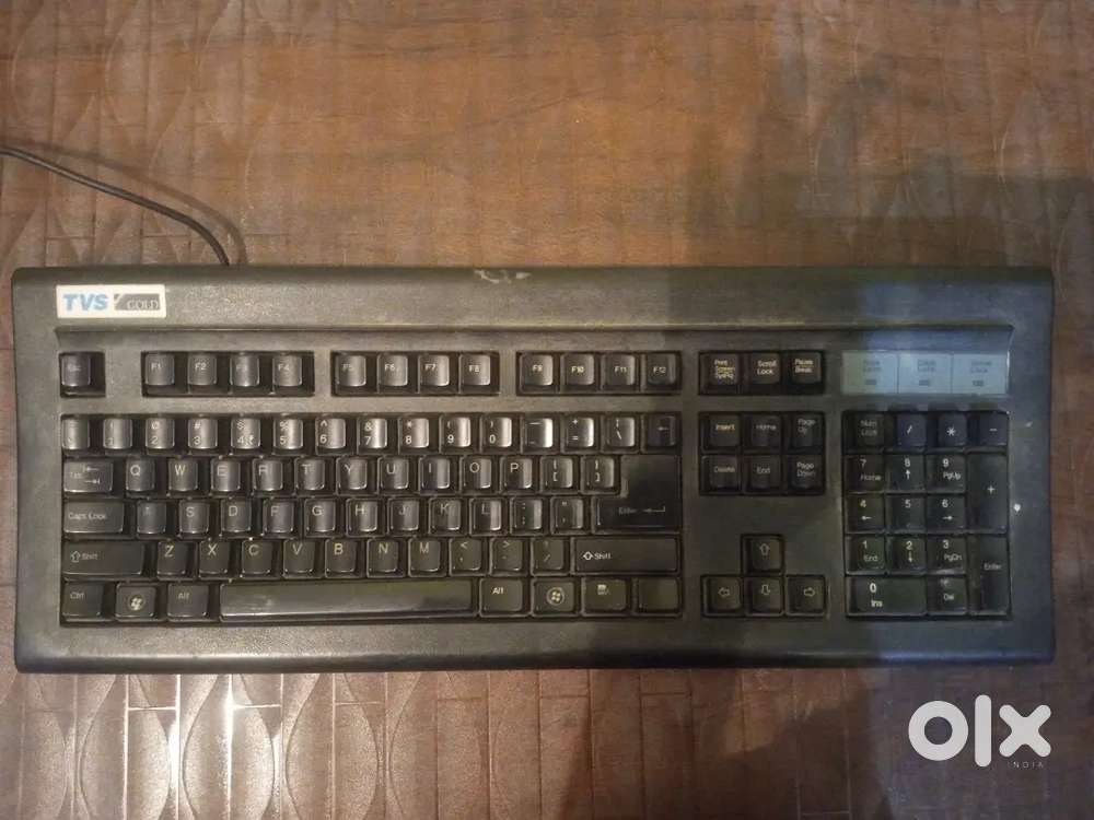 TVS gold keyboard relaxing button HDMI cable personal computer use lap