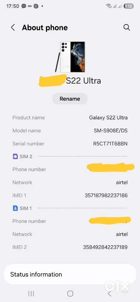 Samsung s22 ultra in good condition