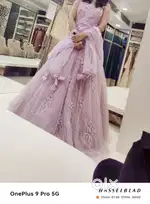 Bridal gown light purple colour