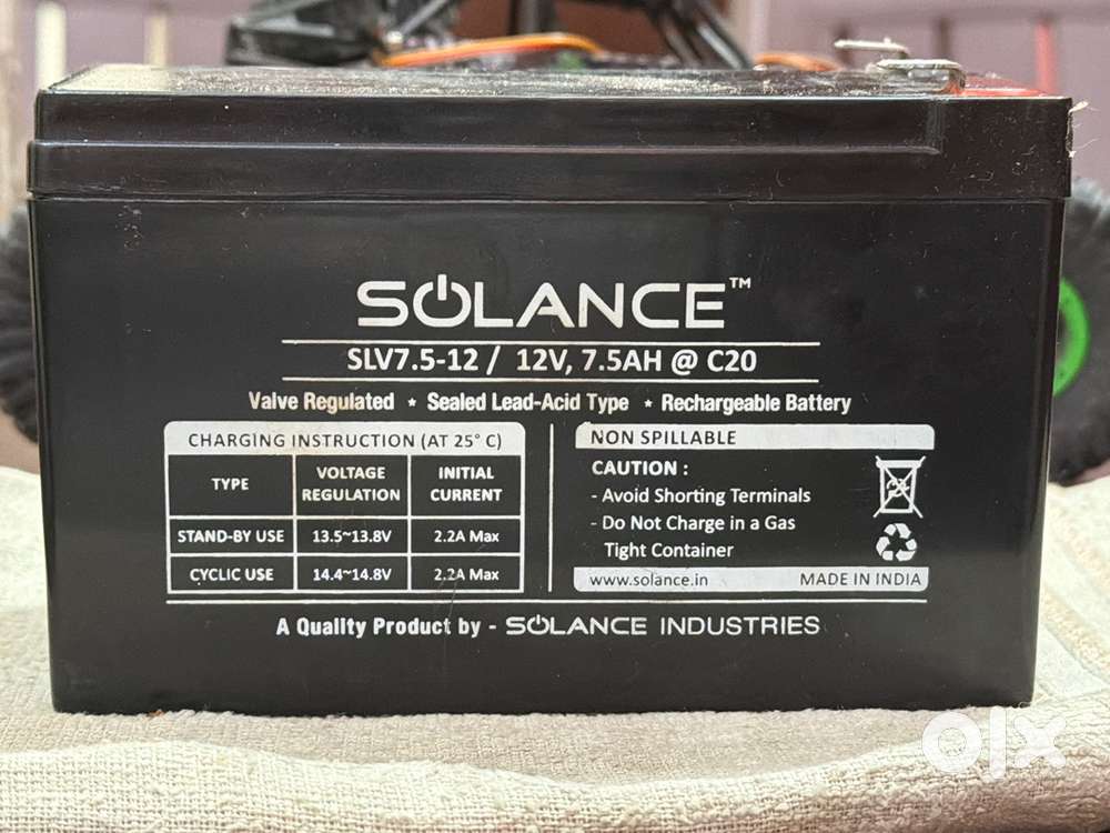 Battery 12V 7.5 AH @C20