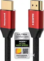 Honeywell HDMI Cable 2.1,Ethernet,8k,4K UHD,48 GBPS,Dolby DTS,eARC,3D.