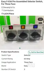 New Selector switch 3 face (not used)