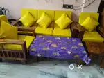PURE SHAGUN WOOD SOFA (5 SEATERS)