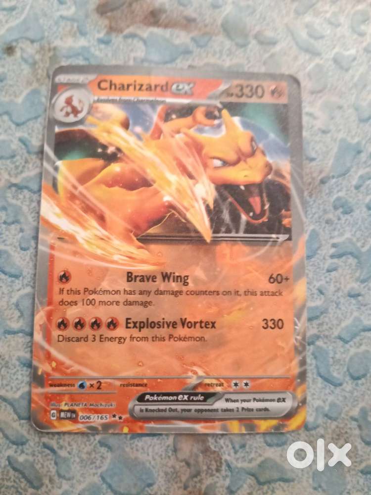 Pokemon card Charizard Pokemon card is a rare Pokemon card