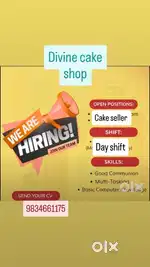 Cake Shop Sales Executive