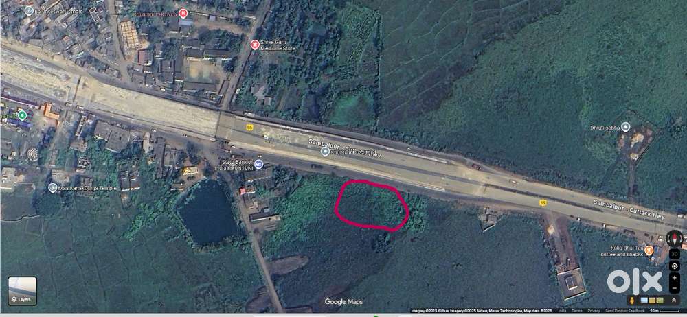 Prime 14 Guntha Land for Sale Adjacent to NH near Khuntuni, Cuttack