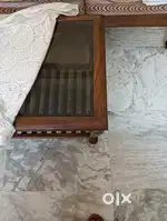 Upper glass wooden table