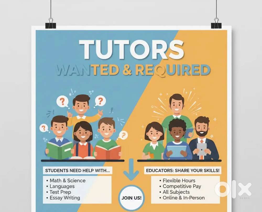 Tutors wanted and required