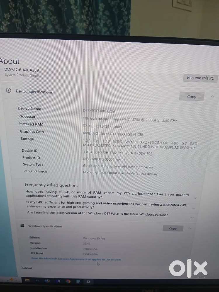 Pc, i7, 11 generation, Photoshop PC