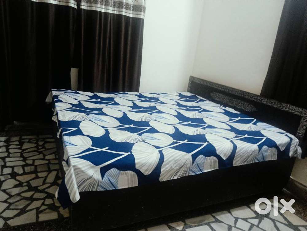 Wooden box double bed