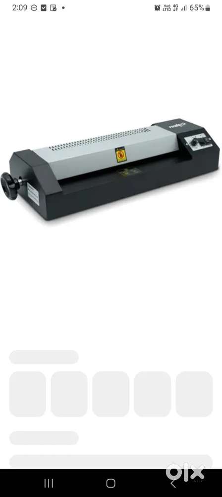 Frontech Lamination machine not used piece bought 4 months before