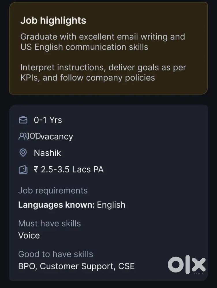 Back office executive