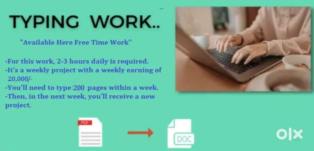 Part Time Work - Typing Work