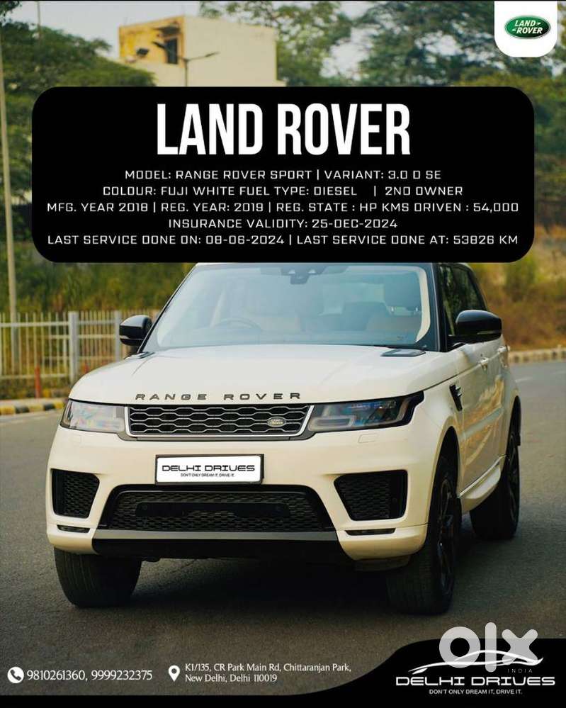 Land Rover Range Sport 3.0 TDV6 HSE Diesel, 2019, Diesel
