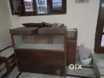Wooden counters and chair