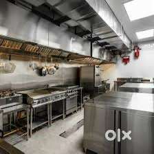 Industrial kitchen setup/restaurant/bakery/cafe