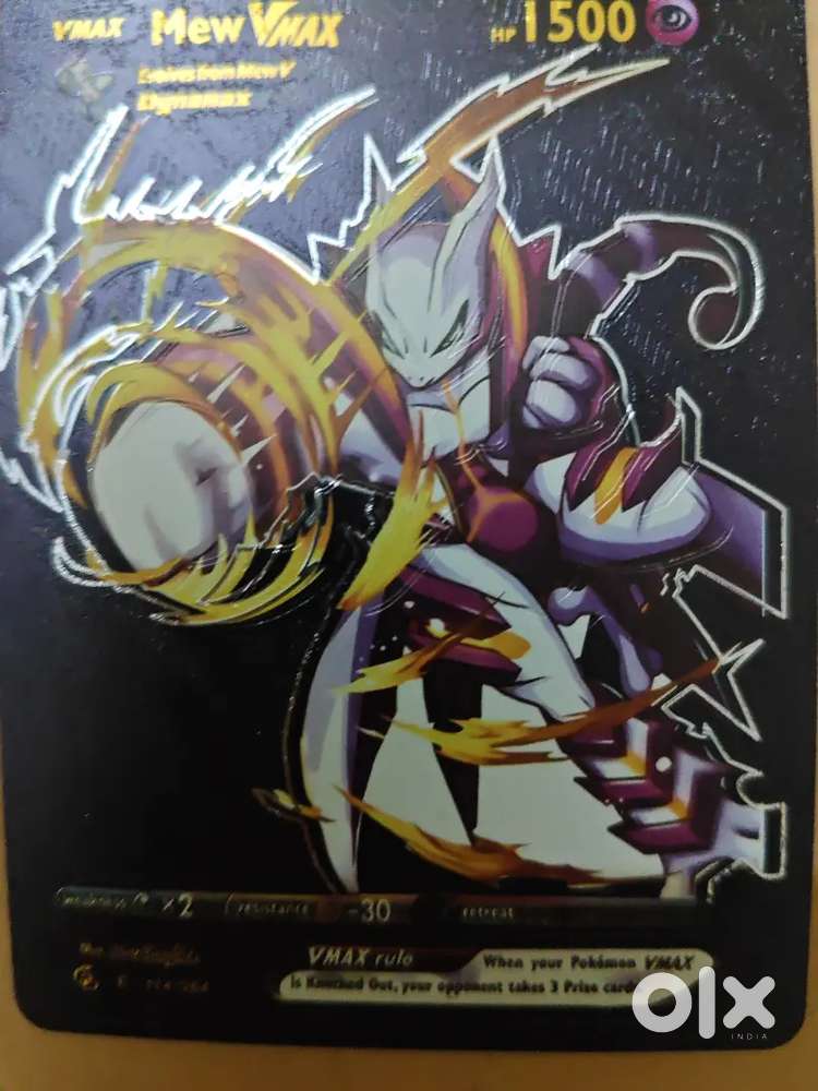 Pokemon card of mew black limited editions