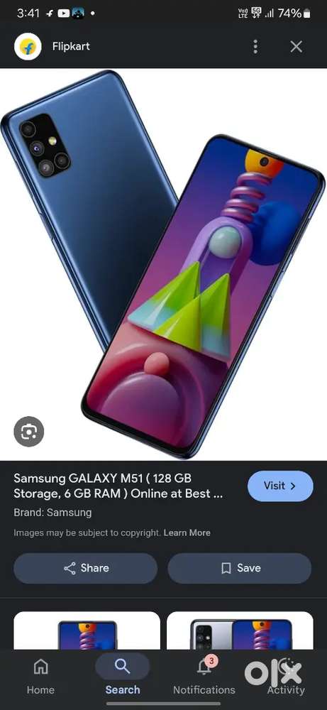 Samsung m51 6. 128 and Samsung a51 6. 128