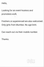 Event Hostess, Promoters and Models
