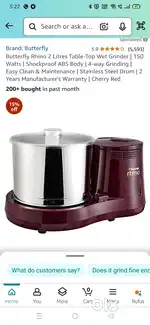 Butterfly smart top wet grinder